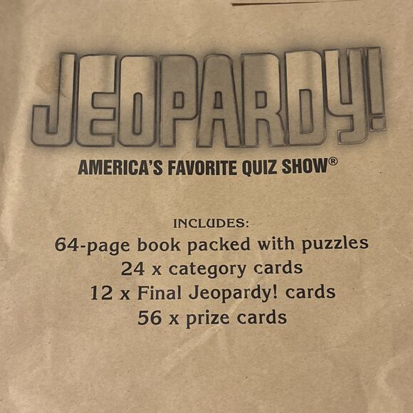 Jeopardy Quiz Show Game Double & Final Challenges Rule/Puzzle Book *COMPLETE* - Picture 11 of 11